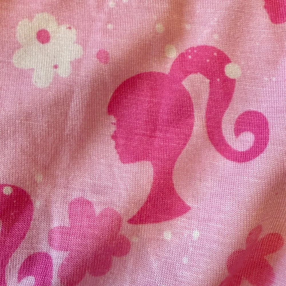 Barbie Pajama Set‎ - Pink with Barbie Silhouette - NWT - 12M